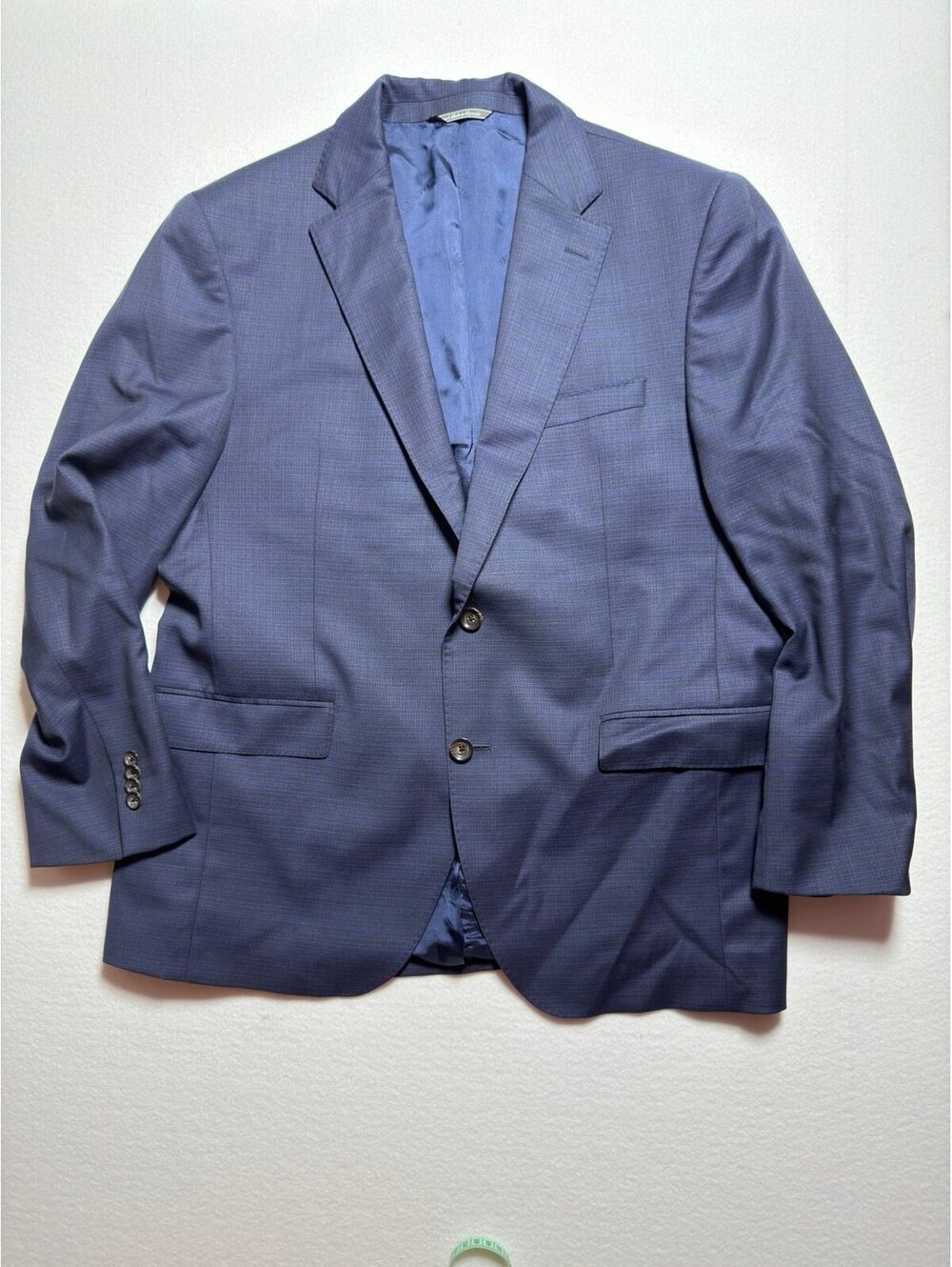 Jack Victor 44R Blue Sport Coat Blazer Super 120s Tallia Di Delfino Wool
